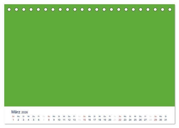 Produktbild: Farbiger Bastelkalender (Tischkalender 2026 DIN A5 quer), CALVENDO Monatskalender