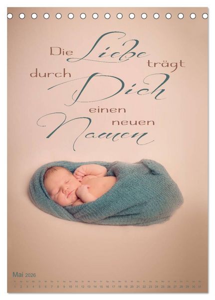 Produktbild: Babys - Die Liebe des Lebens (Tischkalender 2026 DIN A5 hoch), CALVENDO Monatskalender
