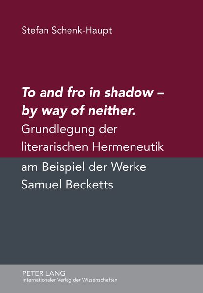 Produktbild: To and fro in shadow &ndash; by way of neither