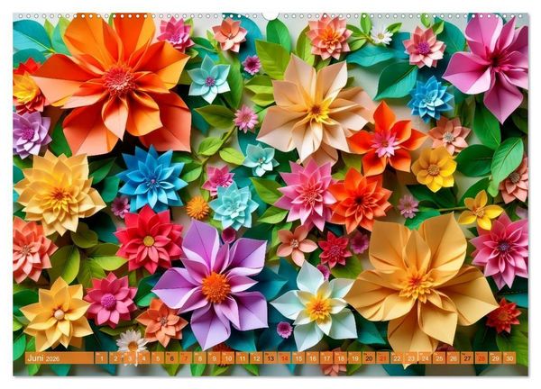 Produktbild: Origami-Formen (Wandkalender 2026 DIN A2 quer), CALVENDO Monatskalender