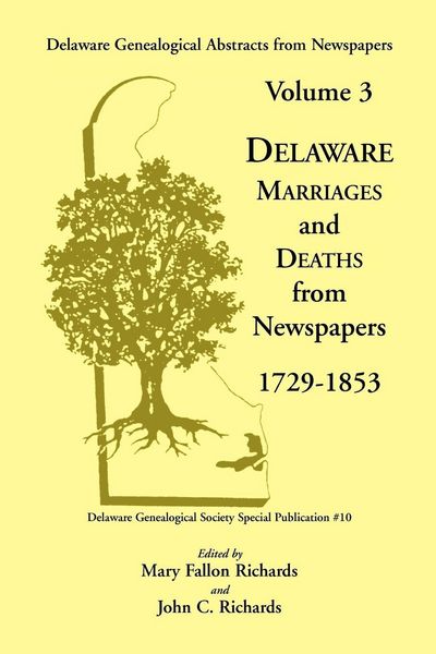 Produktbild: Delaware Genealogical Abstracts from Newspapers. Volume 3