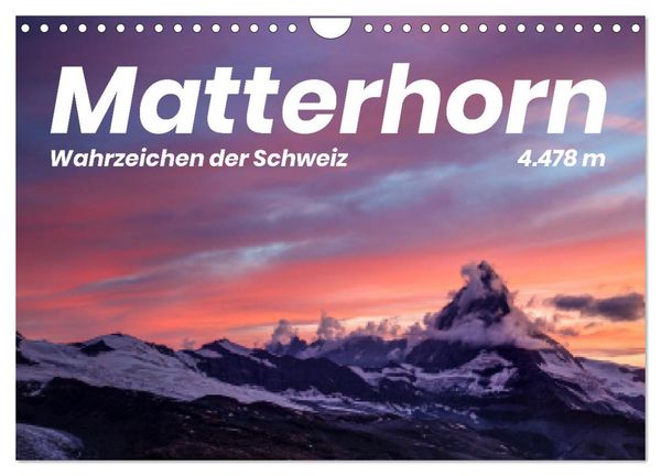 Produktbild: Matterhorn - Wahrzeichen der Schweiz (Wandkalender 2026 DIN A4 quer), CALVENDO Monatskalender