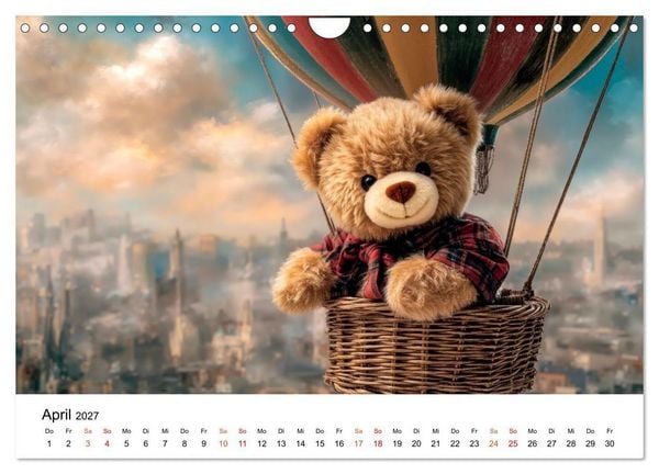 Produktbild: Teddyb&auml;r - klein aber oho (Wandkalender 2027 DIN A4 quer), CALVENDO Monatskalender