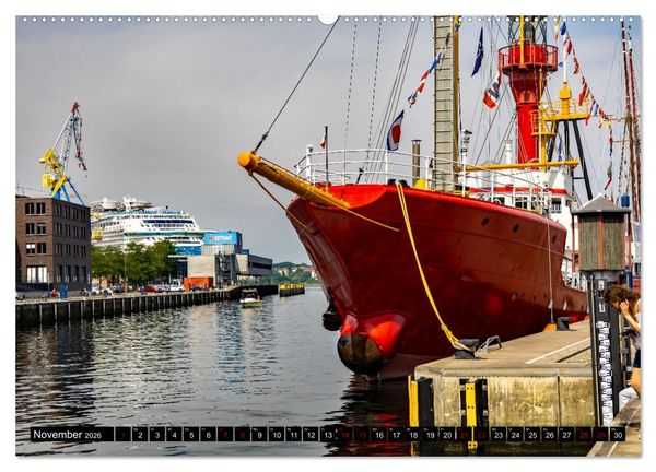Produktbild: Feuerschiff Elbe 1 - In der Hansestadt Wismar (Wandkalender 2026 DIN A2 quer), CALVENDO Monatskalender