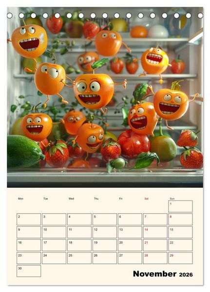Produktbild: The Light ist still on in the Fridge (Desk Calendar 2026 DIN A5 portrait), CALVENDO 12 Month DeskCalendar