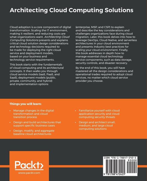 Produktbild: Architecting Cloud Computing Solutions
