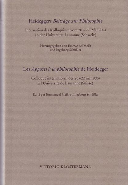 Produktbild: Heideggers Beitr&auml;ge zur Philosophie /Les Apports &agrave; la philosophie de Heidegger