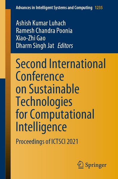 Produktbild: Second International Conference on Sustainable Technologies for Computational Intelligence