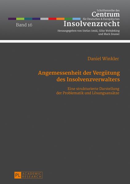 Produktbild: Angemessenheit der Verg&uuml;tung des Insolvenzverwalters