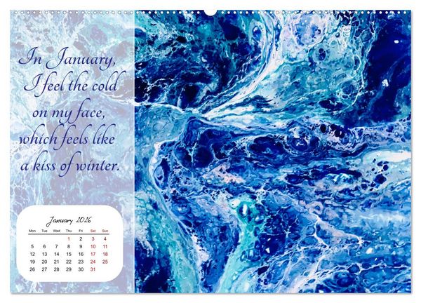 Produktbild: Your year filled with mindfulness (Wall Calendar 2026 DIN A2 landscape), CALVENDO 12 Month Wall Calendar