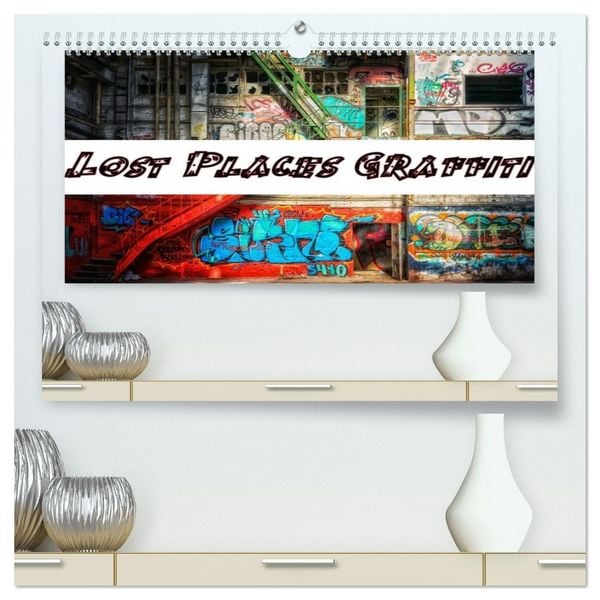 Produktbild: Lost Places Graffiti (hochwertiger Premium Wandkalender 2026 DIN A2 quer), Kunstdruck in Hochglanz