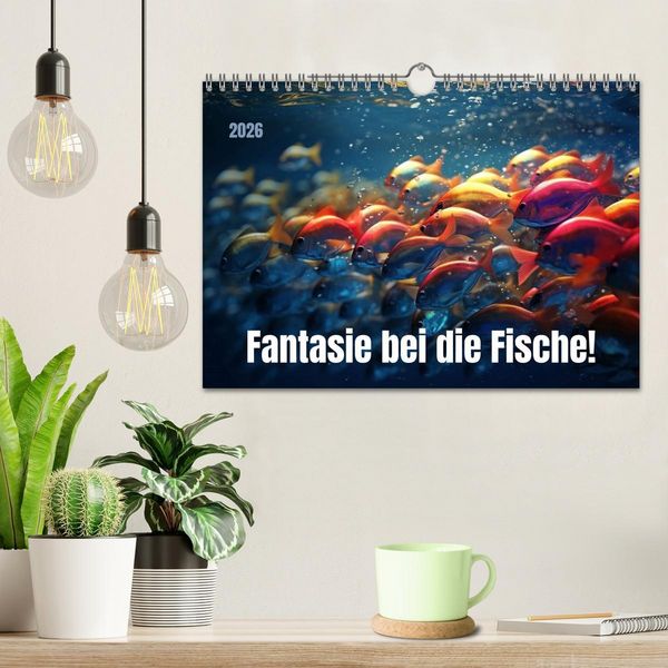 Produktbild: Fantasie bei die Fische! (Wandkalender 2026 DIN A4 quer), CALVENDO Monatskalender