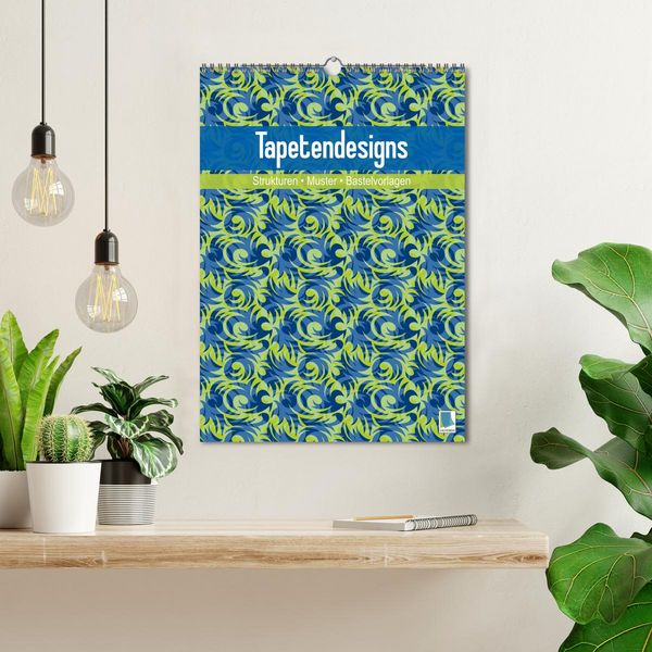 Produktbild: Tapetendesigns &ndash; Strukturen, Muster und Bastelvorlagen (Wandkalender 2026 DIN A3 hoch), CALVENDO Monatskalender