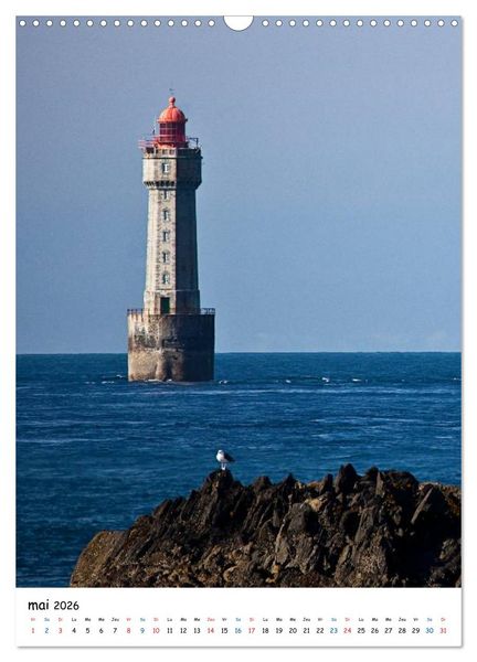 Produktbild: Phares Bretons (Calendrier mural 2026 DIN A3 horizontal), CALVENDO calendrier mensuel