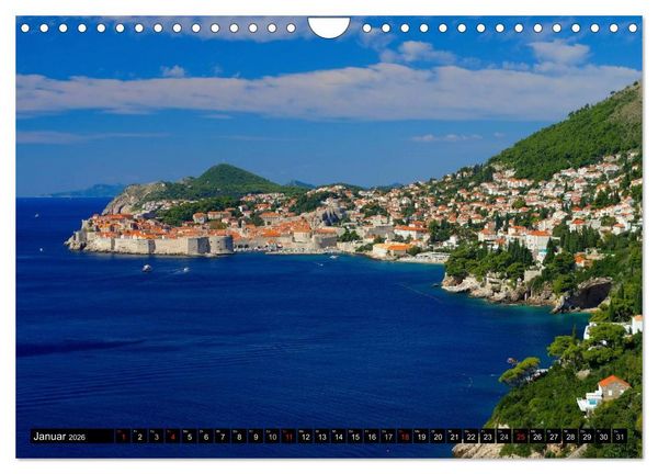 Produktbild: Kroatien - Traumhafte Landschaften und faszinierende St&auml;dte (Wandkalender 2026 DIN A4 quer), CALVENDO Monatskalender