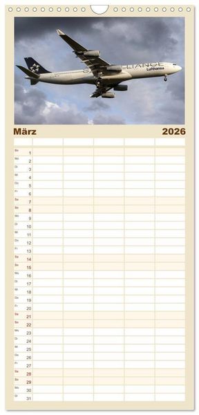 Produktbild: Familienplaner 2026 - Die Faszination der Quadjets mit 5 Spalten (Wandkalender, 21 x 45 cm) CALVENDO