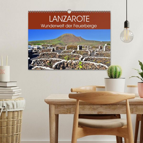 Produktbild: Lanzarote. Wunderwelt der Feuerberge (Wandkalender 2026 DIN A3 quer), CALVENDO Monatskalender