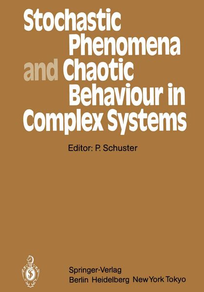 Produktbild: Stochastic Phenomena and Chaotic Behaviour in Complex Systems