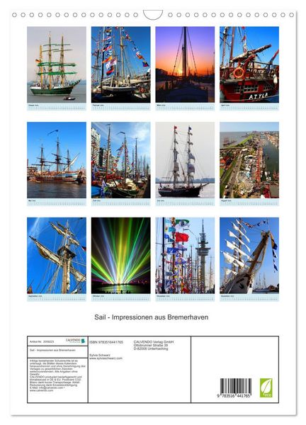 Produktbild: Sail - Impressionen aus Bremerhaven (Wandkalender 2026 DIN A3 hoch), CALVENDO Monatskalender