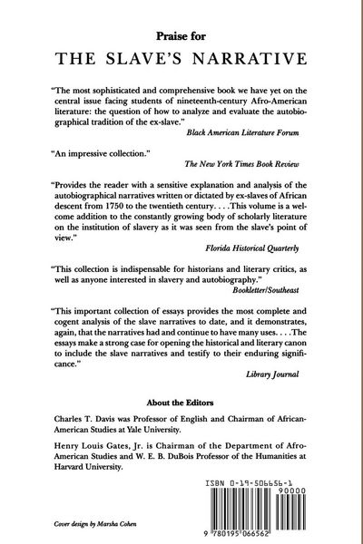 Produktbild: The Slave's Narrative