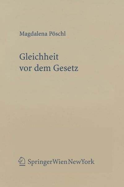 Produktbild: Gleichheit vor dem Gesetz