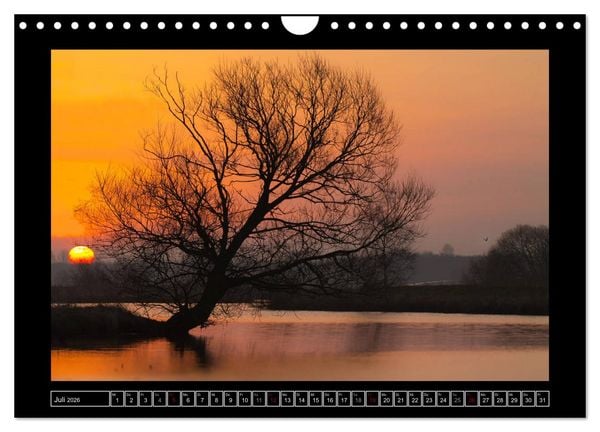 Produktbild: Lichtlandschaft Worpswede (Wandkalender 2026 DIN A4 quer), CALVENDO Monatskalender