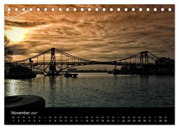 Produktbild: Kaiser-Wilhelm-Br&uuml;cke Wilhelmshaven (Tischkalender 2027 DIN A5 quer), CALVENDO Monatskalender