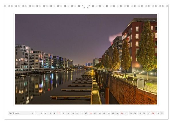 Produktbild: Frankfurt. Die Skyline bei Nacht (Wandkalender 2026 DIN A3 quer), CALVENDO Monatskalender