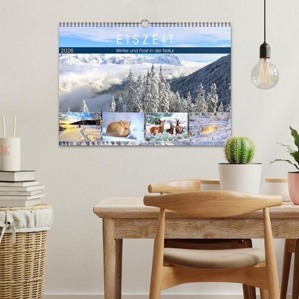 Produktbild: Eiszeit. Winter und Frost in der Natur (Wandkalender 2026 DIN A3 quer), CALVENDO Monatskalender
