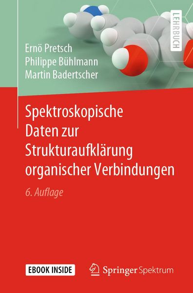 Produktbild: Spektroskopische Daten zur Strukturaufkl&auml;rung organischer Verbindungen