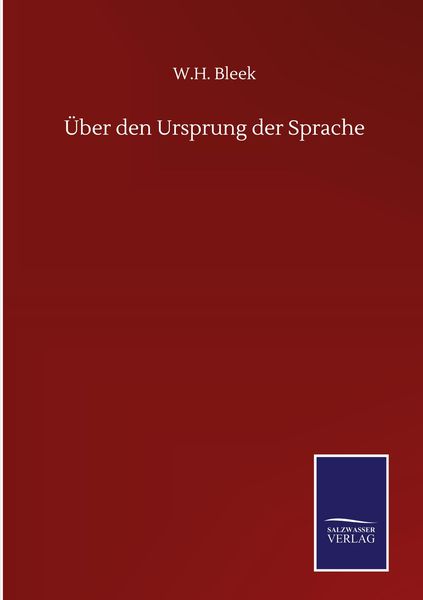 Produktbild: &Uuml;ber den Ursprung der Sprache