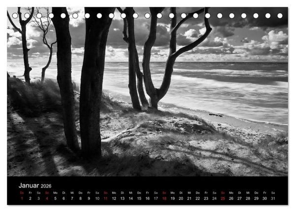 Produktbild: Strandspaziergang an der Ostsee (Tischkalender 2026 DIN A5 quer), CALVENDO Monatskalender