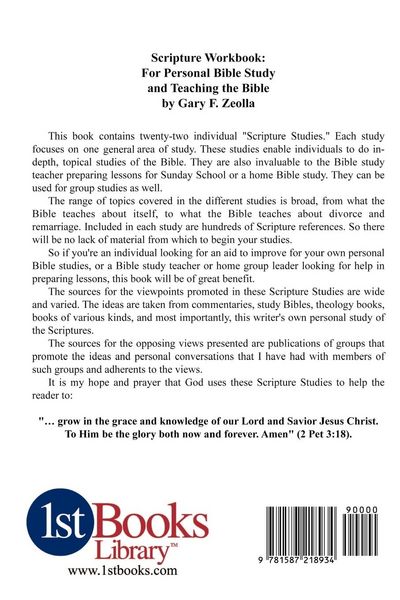 Produktbild: Scripture Workbook
