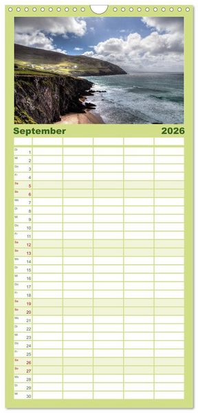 Produktbild: Familienplaner 2026 - Irlands Westk&uuml;ste mit 5 Spalten (Wandkalender, 21 x 45 cm) CALVENDO