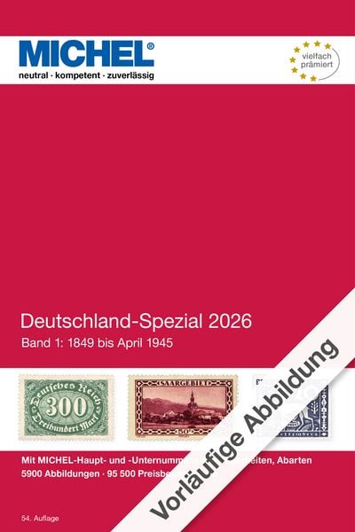 Deutschland Spezial 2026 Band 1, Paperback von MICHEL-Redaktion, Schwaneberger, 978-3-95402-541-1