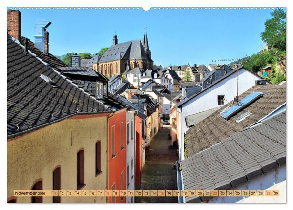Produktbild: Saarburg - Ein sehenswertes St&auml;dtchen an der Saar (hochwertiger Premium Wandkalender 2026 DIN A2 quer), Kunstdruck in Hochglanz