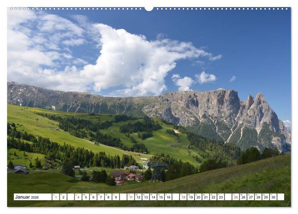 Produktbild: Seiser Alm Sommer (Wandkalender 2026 DIN A2 quer), CALVENDO Monatskalender