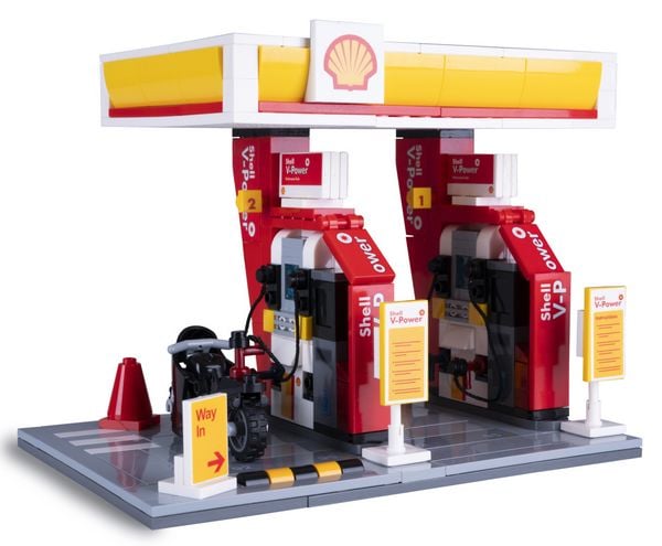 CaDA Shell Tankstelle Bricks