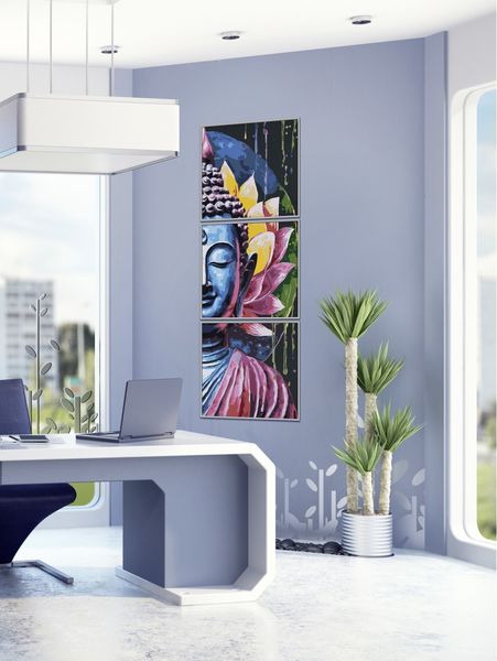 Schipper 609470916 - Malen nach Zahlen, Budda, Triptychon, 40 x 120 cm