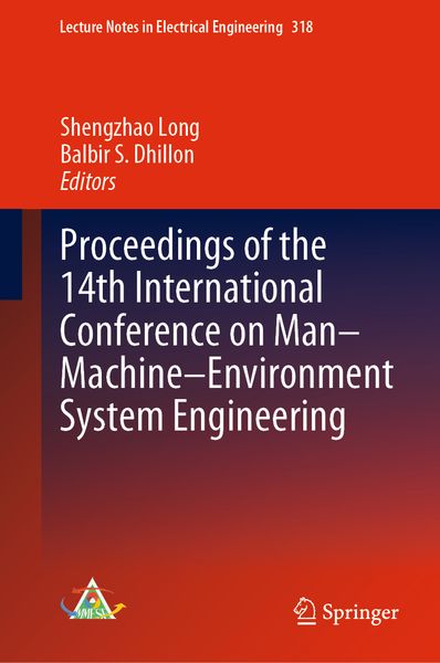 Produktbild: Proceedings of the 14th International Conference on Man-Machine-Environment System Engineering