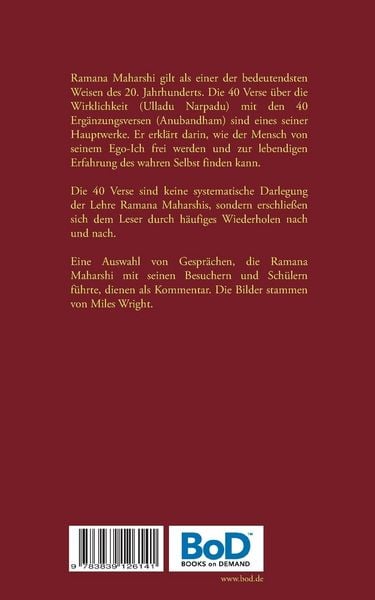 Produktbild: &Uuml;ber die Wirklichkeit: Vierzig Verse mit Erg&auml;nzungsversen (Ulladu Narpadu mit Anubandham)