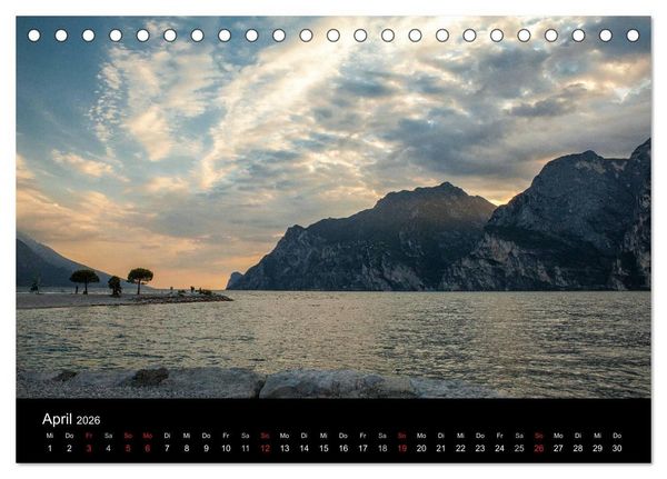Produktbild: Die sch&ouml;nste Seite am Gardasee (Tischkalender 2026 DIN A5 quer), CALVENDO Monatskalender