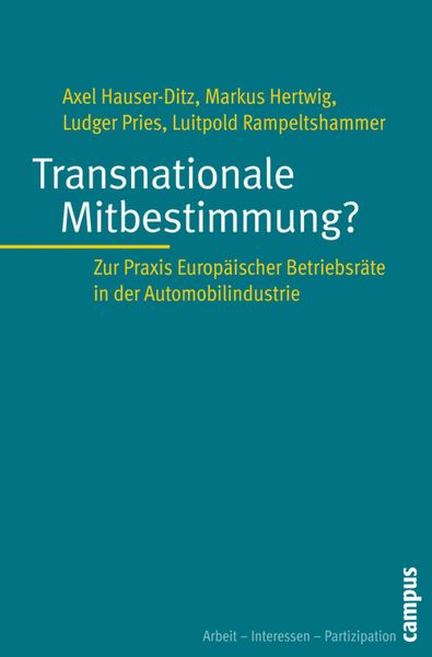Produktbild: Transnationale Mitbestimmung?