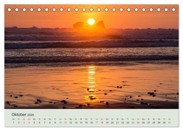 Produktbild: Kalender Traumstr&auml;nde 2026 (Tischkalender 2026 DIN A5 quer), CALVENDO Monatskalender