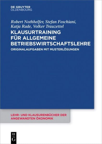 Produktbild: Klausurtraining f&uuml;r allgemeine Betriebswirtschaftslehre