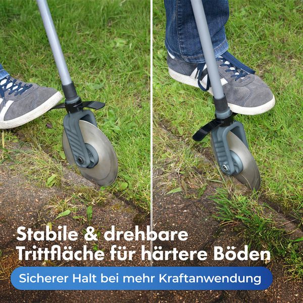 Produktbild: Rasenkanten-Roller Mod. Cut mit Teleskopstiel, ausziehbar von 56 bis 122 cm