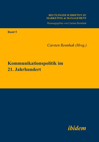 Produktbild: Kommunikationspolitik im 21. Jahrhundert