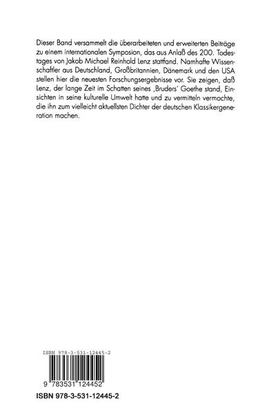 Produktbild: Jakob Michael Reinhold Lenz