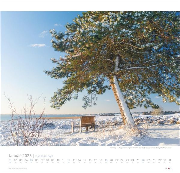 'Die Insel Sylt Edition Kalender 2025 - Hans Jessel' - 'Deutschland'