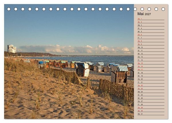 Produktbild: Timmendorfer Strand - Urlaubsimpressionen (Tischkalender 2027 DIN A5 quer), CALVENDO Monatskalender